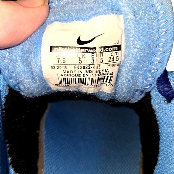 Nike 7.5 Flex Running Trainer Blue Women's Tennis Shoe Athletic Sneaker 7 1/2 - Picture 3 of 7